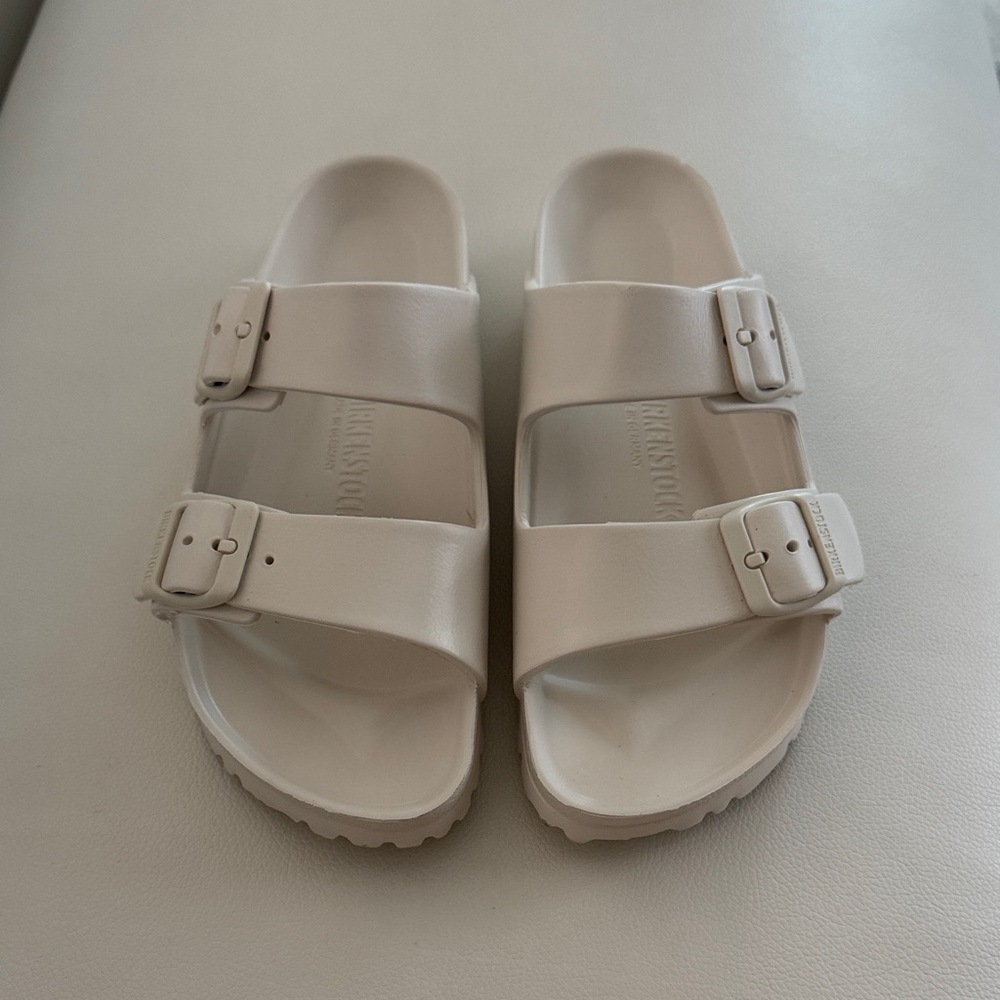 Birkenstock White Double Strap Sandals